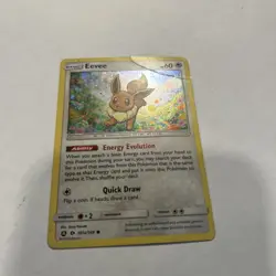 2018 Pokemon Eevee 101a/149 Sun & Moon Cosmos Holo Rare - Image 2