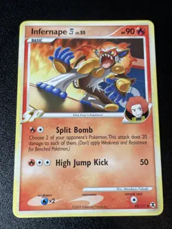 Infernape - 43/111 - Uncommon, English Pokemon Rising Rivals MP/HP - Image 1