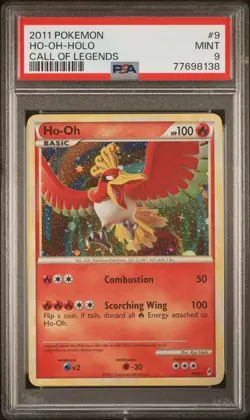 2011 Pokemon Call Of Legends Ho-oh-holo Call Of Legends 9 PSA Mint 9 - Image 1