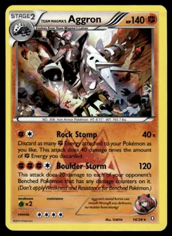 XY - Double Crisis Team Magma’s Aggron #14 - Image 1