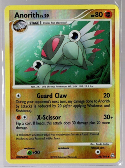 Anorith 46/146 Reverse Holo Rare Legends Awakened Pokemon TCG Played - Image 1