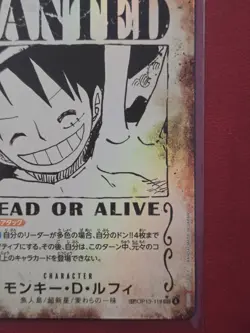 Monkey D. Luffy WANTED SP OP13-118 SEC Carrying on His Will Japanese One Piece - Image 5