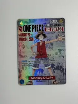 One Piece Monkey.D.Luffy US Voyage College Basketball - Image 1