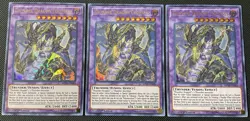Thunder Dragon Colossus MP19-EN183 2019 Gold Sarc (x3) Yugioh Card - Image 1