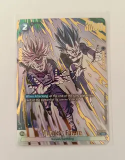 DBS Dragon Ball Fusion World FB01-049 Trunks Future Rare ALT Parallel Card - Image 1