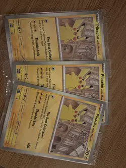 Pikachu At The Museum Pokemon Card Oversize SEALED in hand promo x 3 - Image 1