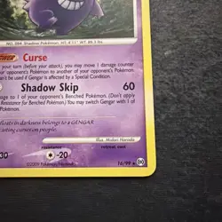 Pokemon Gengar 16/99 Arceus Rare Regular Stage 2 110HP 2009 Card - Image 2