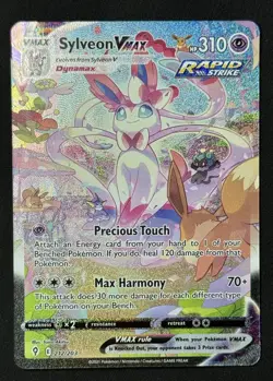 2021 Pokemon SWSH Evolving Skies Sylveon VMAX #212/203 - Image 1