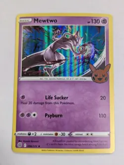 Mewtwo 056/172 Holo Rare Halloween Trick or Trade 2022 Pokemon TCG NM - Image 1