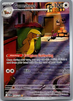 2025 Pokemon TCG Mega Evolution 153/132 Gumshoos IR Illustration Rare - Image 1
