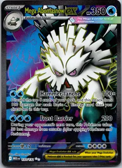 Mega Abomasnow ex 157/132 Pokemon TCG Mega Evolution Full Art Near Mint - Image 1