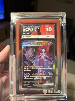 Pokemon TCG PERFECT ACE 10 Team Rocket’s Mewtwo SAR 125/098 PERFECT SUBGRADES - Image 1