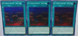 Yugioh 3x Sky Striker Airspace - Area Zero DASA-EN039 Super Rare 1st Ed Playset - Image 4