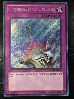 Compulsory Evacuation Device - LP - LCYW-EN291 - Secret Rare - Unlimited - Image 1