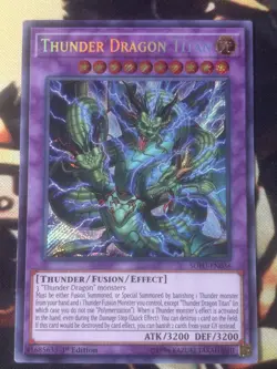 Yugioh: Thunder Dragon Titan - SOFU-EN036 - Secret Rare - 1st Edition LP - Image 1