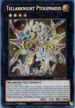 Tellarknight Ptolemaeus BLMR-EN083 Secret Rare 1st NM Yugioh DNA Games - Image 1