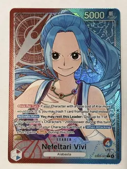 One Piece EB03-001 Nefeltari Vivi (L) Leader Alt Art Heroines Edition Alternate - Image 1