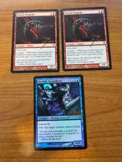 Magic MTG Eric Deschamps Signed Lot of 3 Cards SP! - Image 1