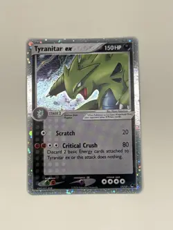 Pokemon Tyranitar ex EX Team Rocket Returns 17/17 Ultra Rare Holo 150 HP Card - Image 1