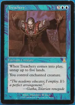 Treachery Urza's Destiny PLD (Reserved List MTG Magic Card) (511173) ABUGames - Image 1