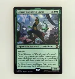 Magic the Gathering: Lizard, Connors's Curse Marvel's Spider-Man Foil NM - Image 1