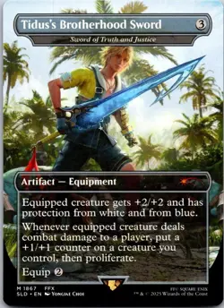 Tidus's Brotherhood Sword - Sword of Truth and Justice 1867 SLD NM MTG - Image 1