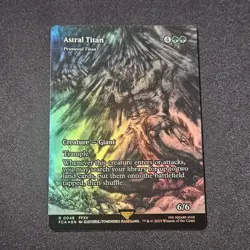 Astral Titan - Primeval Titan (Showcase) - MtG Final Fantasy Foil 0048 - Image 1