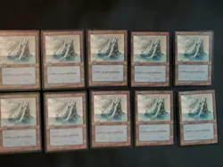 10 Basic Land #334 Island Ice Age Mixed Condition Magic The Gathering MTG - Image 1