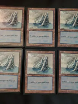 10 Basic Land #334 Island Ice Age Mixed Condition Magic The Gathering MTG - Image 3