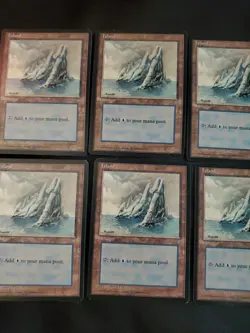 10 Basic Land #334 Island Ice Age Mixed Condition Magic The Gathering MTG - Image 4