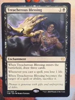 Treacherous Blessing MTG Theros Beyond Death NM 2019 Rare - Image 1