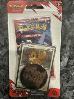 Destined Rivals Pokemon TCG Scarlet & Violet Checklane Blister Pack - EEVEE - Image 3