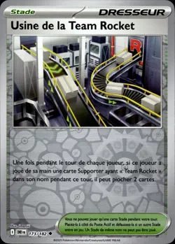 Carte Pokemon USINE team rocket REVERSE Fr - EV10 DRI FR - 173/182 - Neuf - Image 1