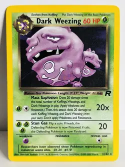 Dark Weezing Team Rocket Non-Holo 31/82 - Pokemon Card - Image 1