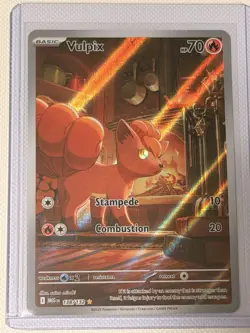 Vulpix Pokemon TCG Illustration Rare Card #138/132 Mega Evolution Set NM - Image 1
