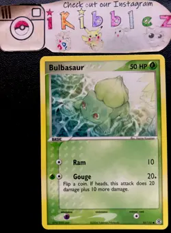 Bulbasaur 55/112 NM FireRed LeafGreen 2004 Pokemon Card. Free Tracked Shipping! - Image 1