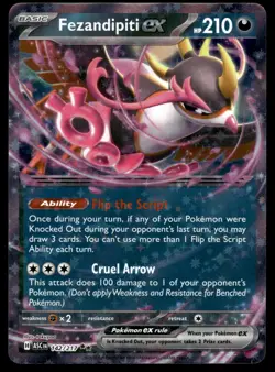 FEZANDIPITI EX - 038/064 Holofoil Double Rare Prize Pack Series Cards Pokemon NM - Image 1