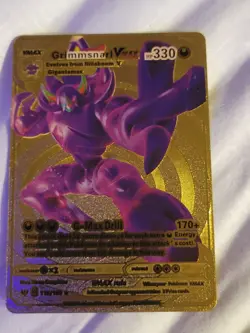 Pokemon Grimmsnarl VMAX Gold Foil Fan Art Card HP 330 Gigantamax 115/189 - Image 1
