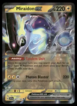 Pokemon Cards Miraidon ex 081/198 Scarlet & Violet Double Rare NM - Image 1