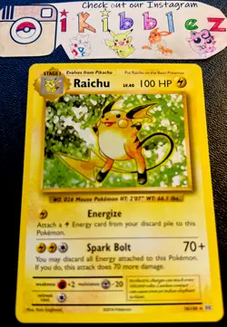 Raichu 36/108 NM Non-Holo Rare XY Evolutions Pokemon Card. Free Tracked Ship - Image 1
