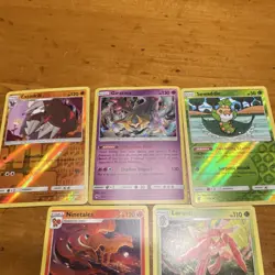 2018, 2019 Pokemon TCG Holo Lot Excadrill Giratina Sewaddle Ninetales Lurantis - Image 1