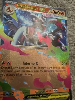 Pokemon TCG Mega Evolution Black Star Promo Mega Charizard X ex MEP029 (NM) - Image 3