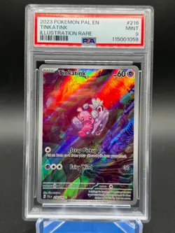 Tinkatink Paldea Evolved 216/193 Pokemon TCG Illustration Rare PSA 9 - Image 1