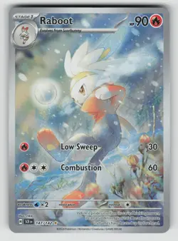 Raboot 147/142 Illustration Rare Stellar Crown Pokemon NM - Image 1