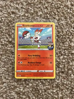Scorbunny on the Ball (004/005) Futsal - Pokemon TCG - Image 1
