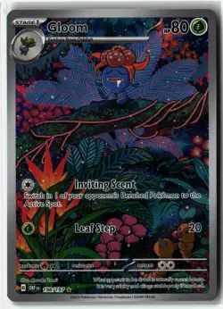 Gloom ⭐ 198/197 Holo Illustration Rare Obsidian Flames 2023 Pokemon NM - Image 1
