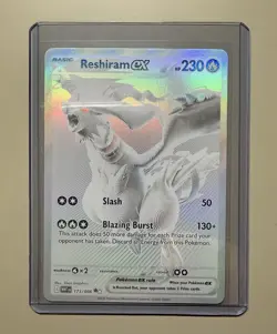 2025 Pokemon Reshiram EX Full Art Holo Black White Rare Sv: White Flare 173/086 - Image 1