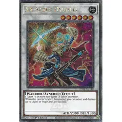 Yugioh XX-Saber Hyunlei RA04-EN140 Quarter Century Rare 1st Edition - Image 1