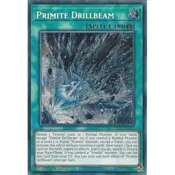Yu-Gi-Oh Primite Drillbeam MP25-EN115 Prismatic Secret Rare 1st Edition - Image 1