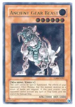 Yugioh! LP Ancient Gear Beast - TLM-EN007 - Ultimate Rare - 1st Edition Lightly - Image 1